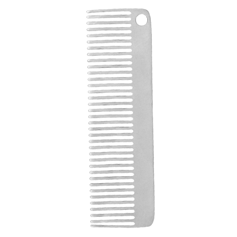 Titanium Pocket Comb Keychain Lightweight Portable Camping EDC Grooming Tool 3
