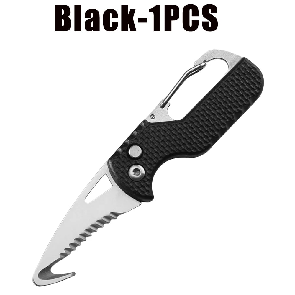 Portable Folding Knife Keychain Box Cutter Compact EDC Utility Knife For Camping And Everyday Use 6