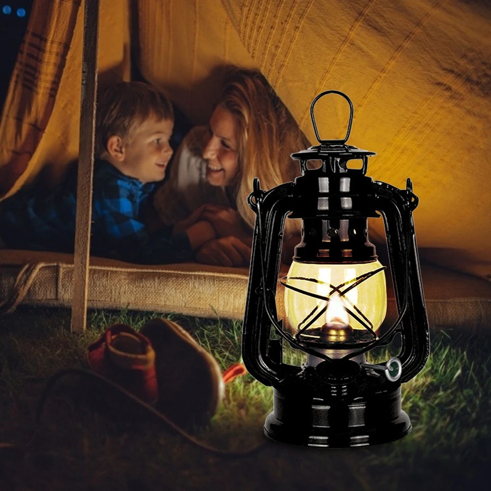 Vintage Kerosene Lantern Retro Metal Camping Oil Lantern For Outdoor Decor Emergency Lighting 1