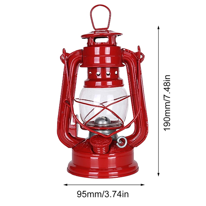 Vintage Kerosene Lantern Retro Metal Camping Oil Lantern For Outdoor Decor Emergency Lighting 5