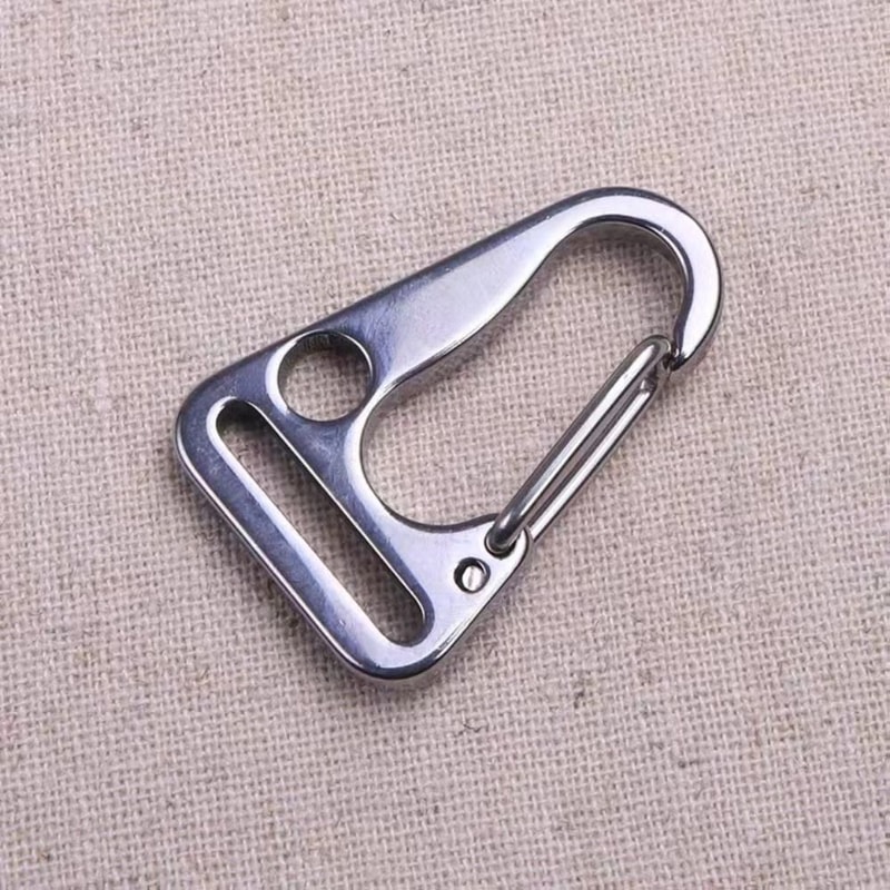 Heavy Duty Stainless Steel Carabiner Clip Belt Hook For Outdoor Gear EDC 2