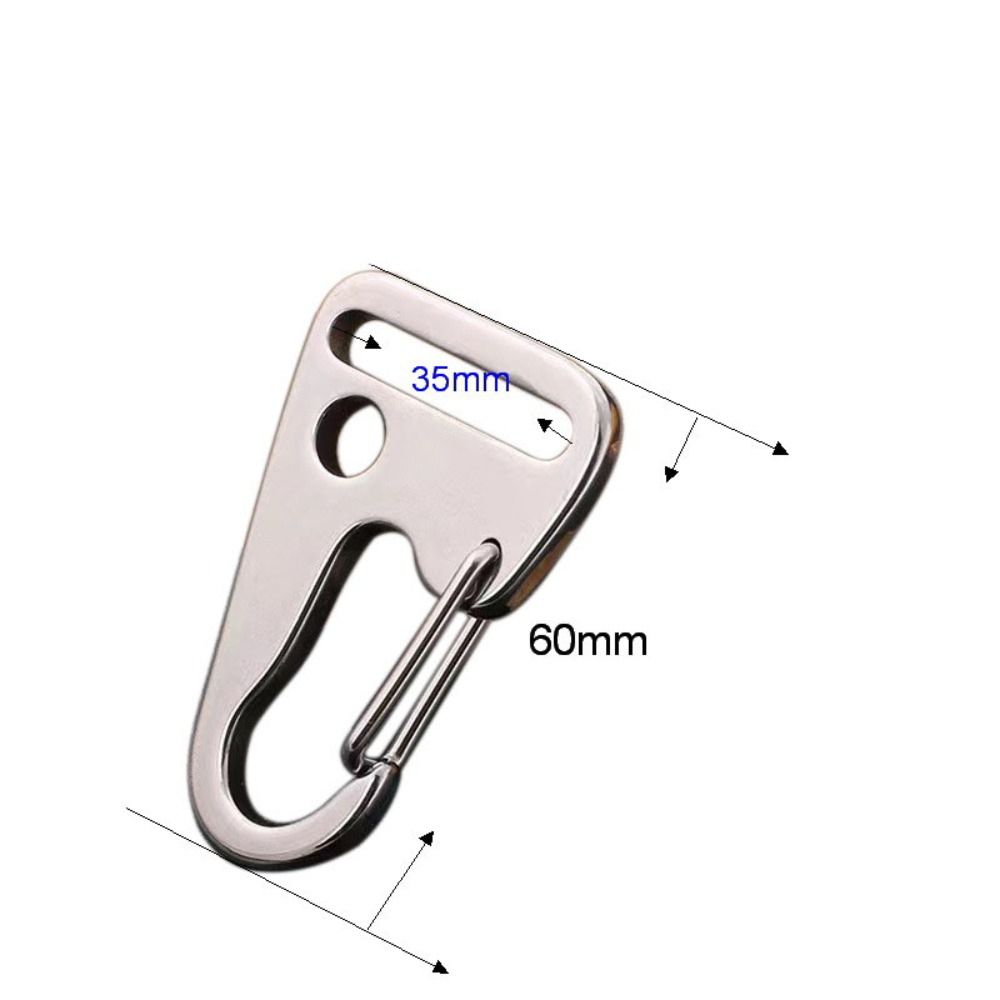 Heavy Duty Stainless Steel Carabiner Clip Belt Hook For Outdoor Gear EDC 5