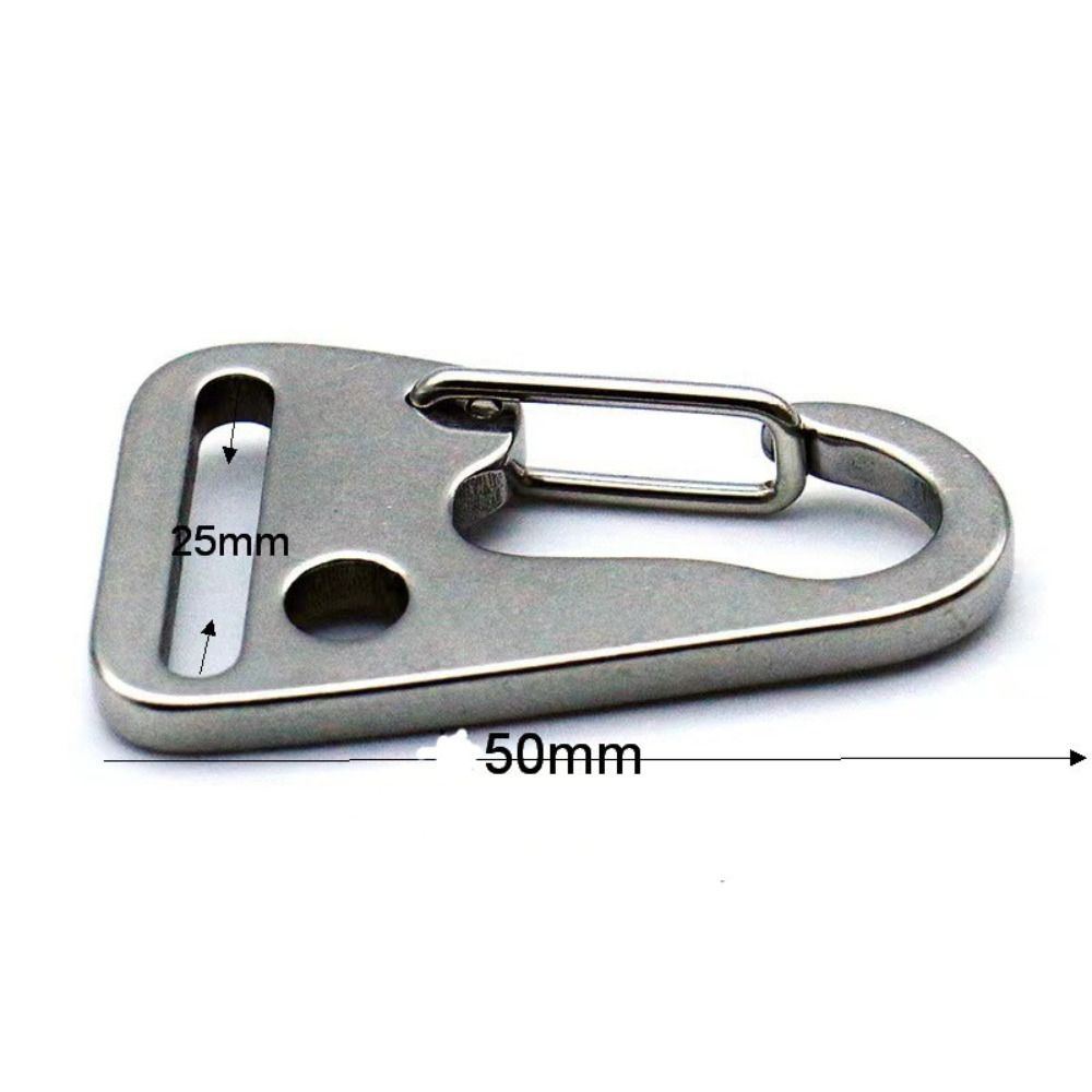 Heavy Duty Stainless Steel Carabiner Clip Belt Hook For Outdoor Gear EDC 7