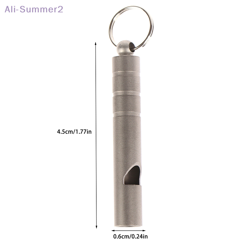 High Decibel Titanium Emergency Whistle Keychain for Hiking, Camping & Survival