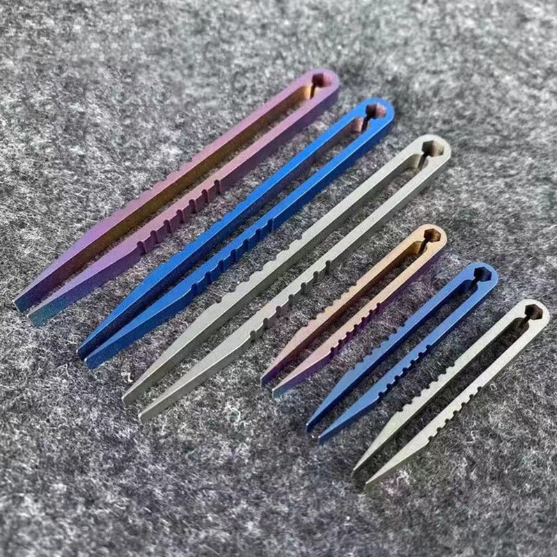 Titanium Tweezers EDC Tool Precision Grip Outdoor Camping Gear 3