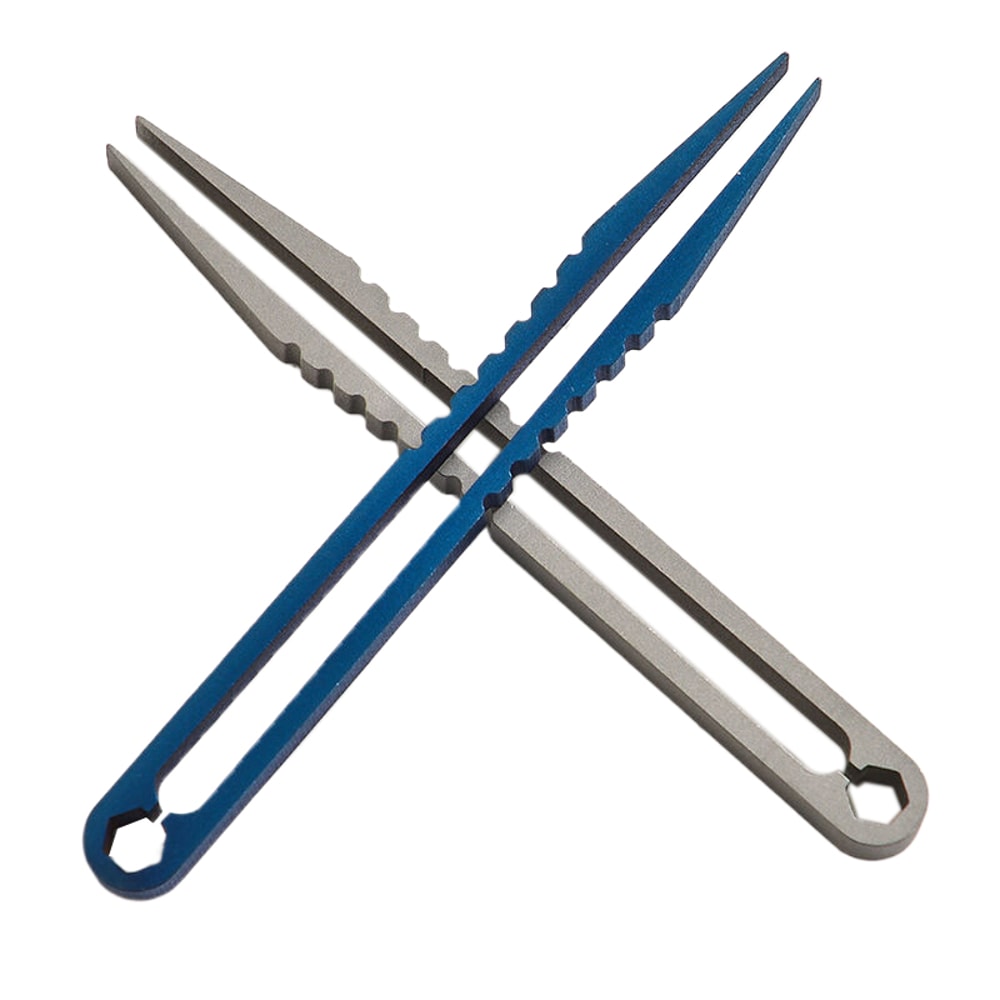 Titanium Tweezers EDC Tool Precision Grip Outdoor Camping Gear 4