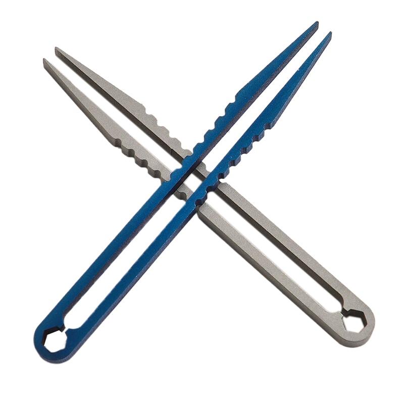 Titanium Tweezers EDC Tool Precision Grip Outdoor Camping Gear 4