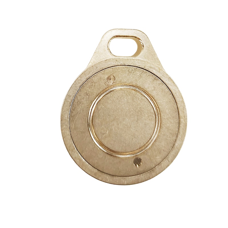 Compact Brass Pocket Compass Keychain for Camping & Survival Navigation