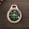 Compact Brass Pocket Compass Keychain for Camping & Survival Navigation
