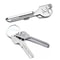 Multifunction Keychain Tool Compact EDC Survival Pocket Tool with Screwdriver & Bottle Opener