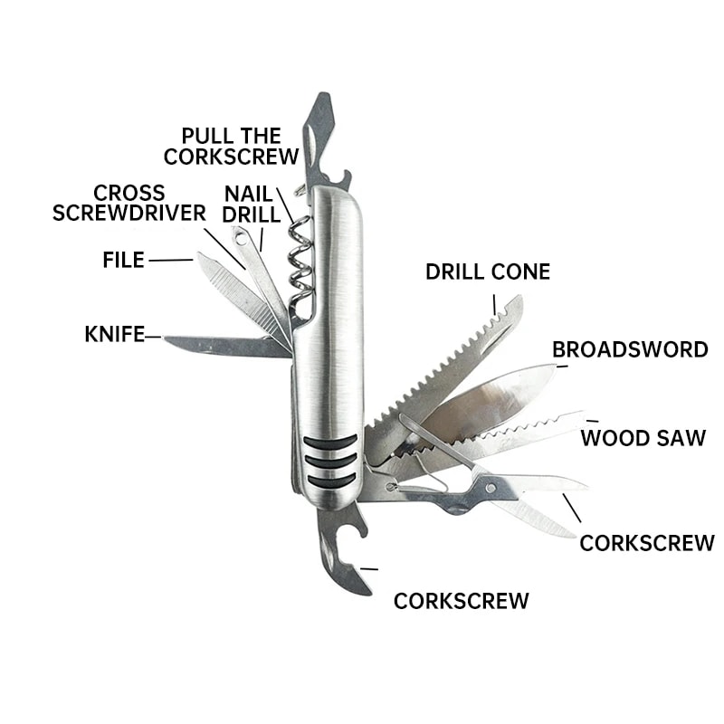 EDC Survival Tool Multi Tool Pocket Knife For Outdoor Emergency Gear 1