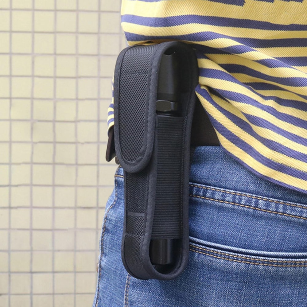 Premium Outdoor Torch Carry Case Durable Nylon Flashlight Pouch Holder for Camping, Hunting & Hiking