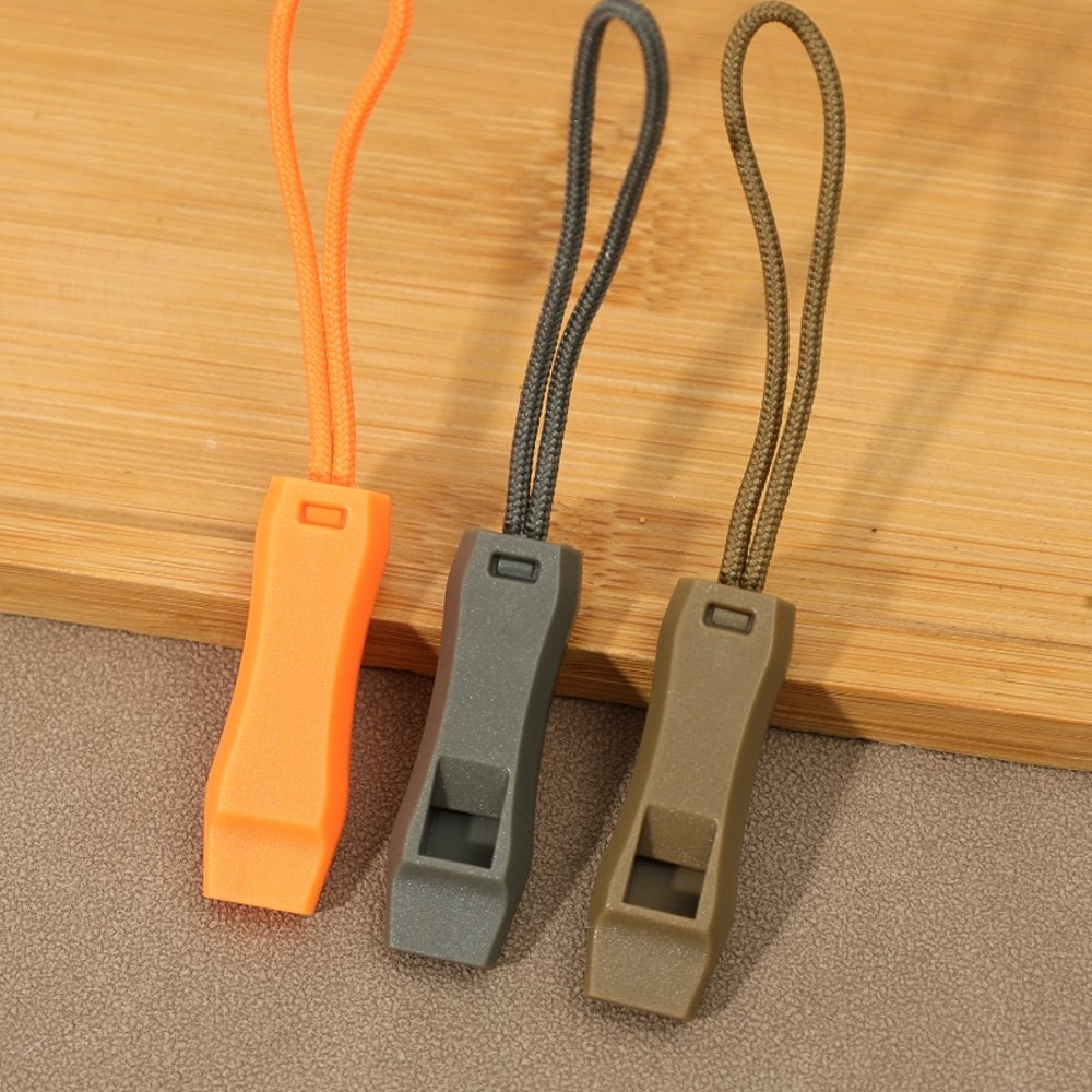 Ultra Loud Outdoor Emergency & Survival Whistle Dual Tube Camping Safety Whistle with Neck Rope