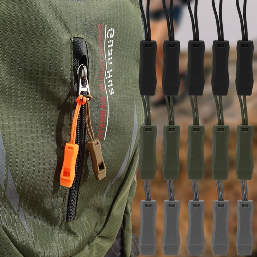 Ultra Loud Outdoor Emergency & Survival Whistle Dual Tube Camping Safety Whistle with Neck Rope