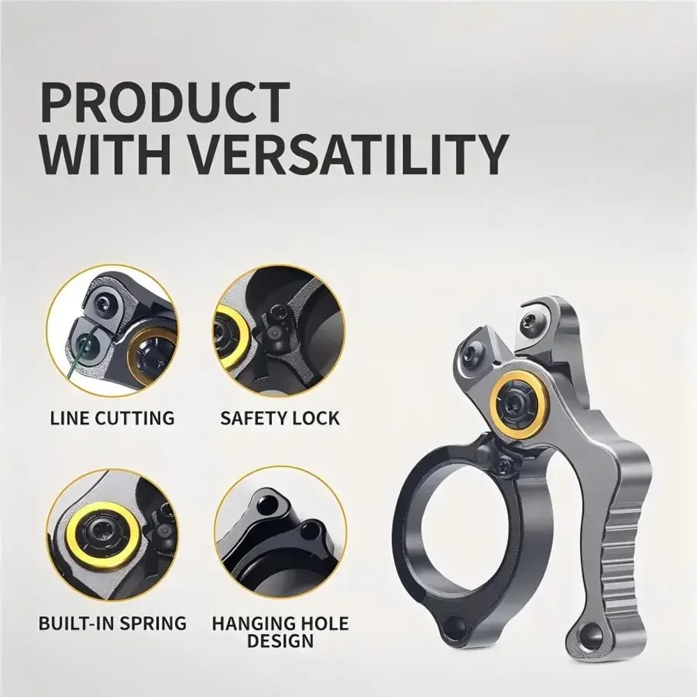 Ultimate Compact Fishing Pliers With Line Cutter Split Ring Opener Lockable Durable Angler Tool 4