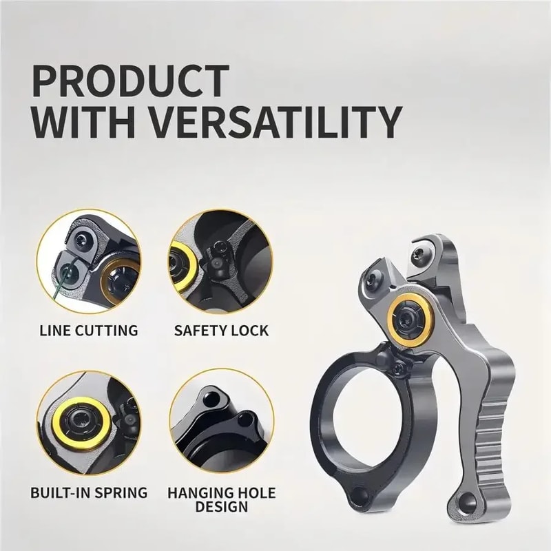 Ultimate Compact Fishing Pliers With Line Cutter Split Ring Opener Lockable Durable Angler Tool 4