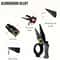 Ultimate Compact Fishing Pliers With Line Cutter Split Ring Opener Lockable Durable Angler Tool 5