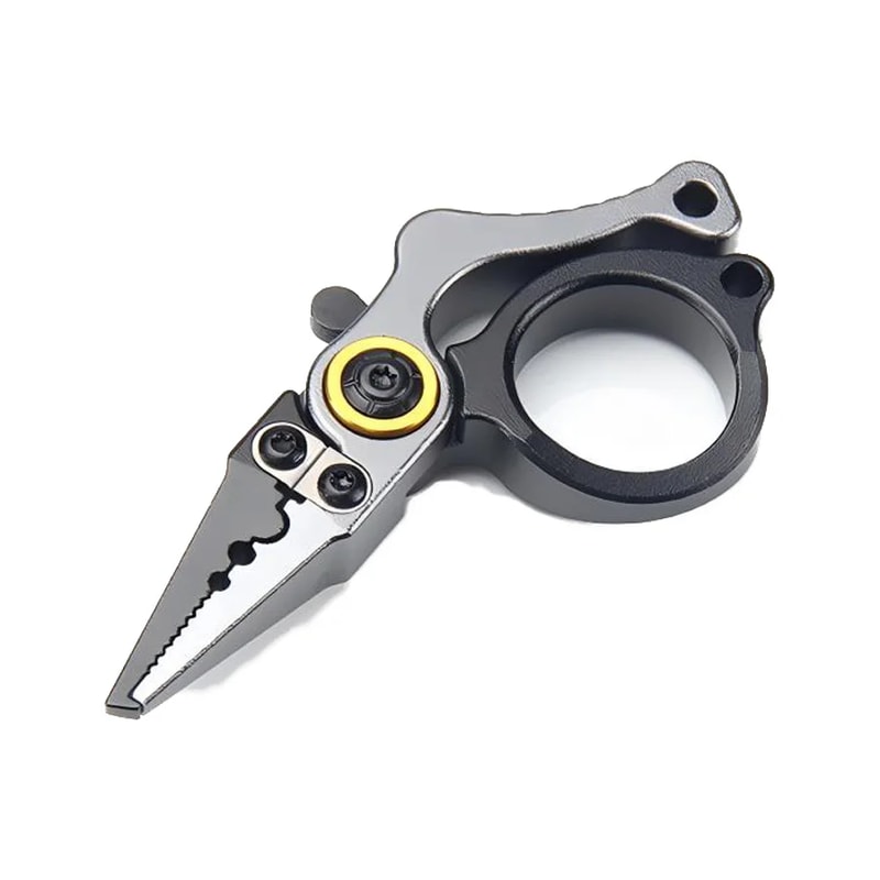Ultimate Compact Fishing Pliers With Line Cutter Split Ring Opener Lockable Durable Angler Tool 6