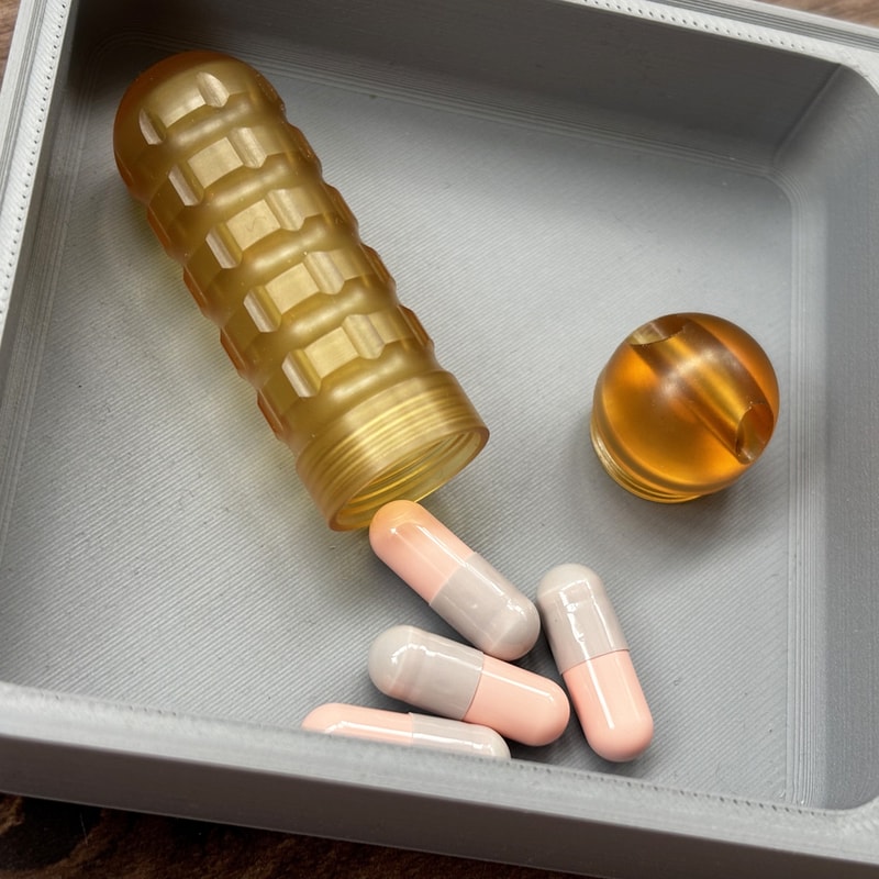 Compact Waterproof Pill Bottle Portable EDC Tool & Outdoor Pill Box