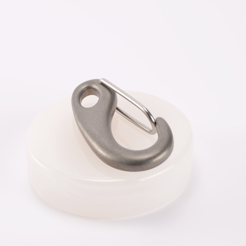 Titanium Alloy EDC Keychain Outdoor Carabiner Clip Durable Titanium keychain for Camping & Everyday Carry