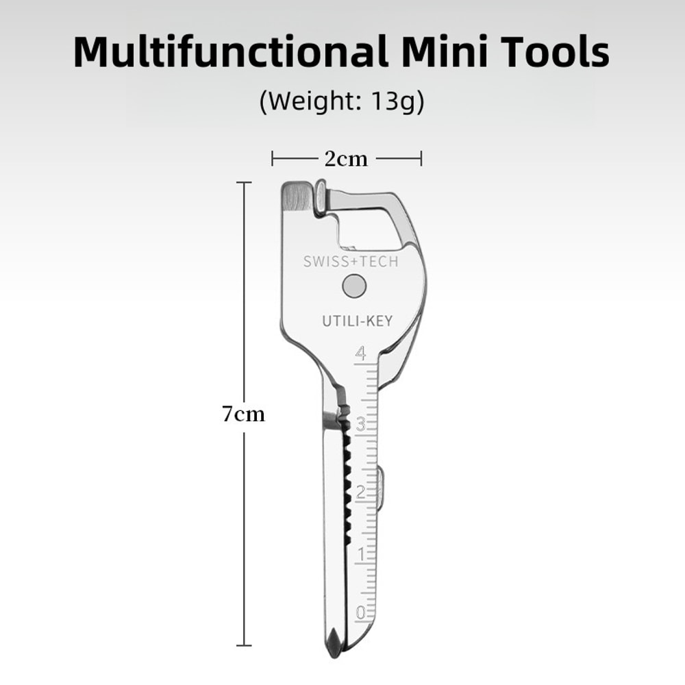 Outdoor EDC Keychain Tool with Portable Folding Knife & Multi Function Hardware