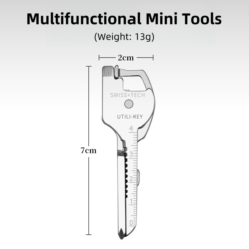 Outdoor EDC Keychain Tool with Portable Folding Knife & Multi Function Hardware