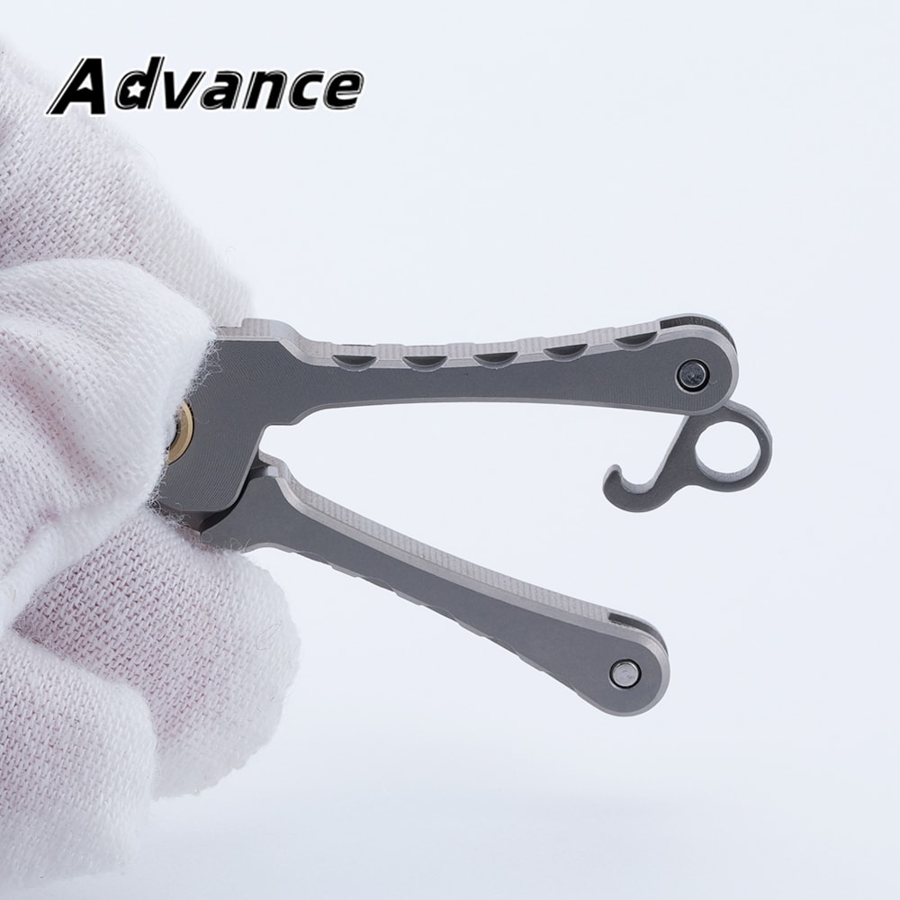 PrecisionMini Portable Titanium Nose Hair Scissors Keychain Grooming Tool