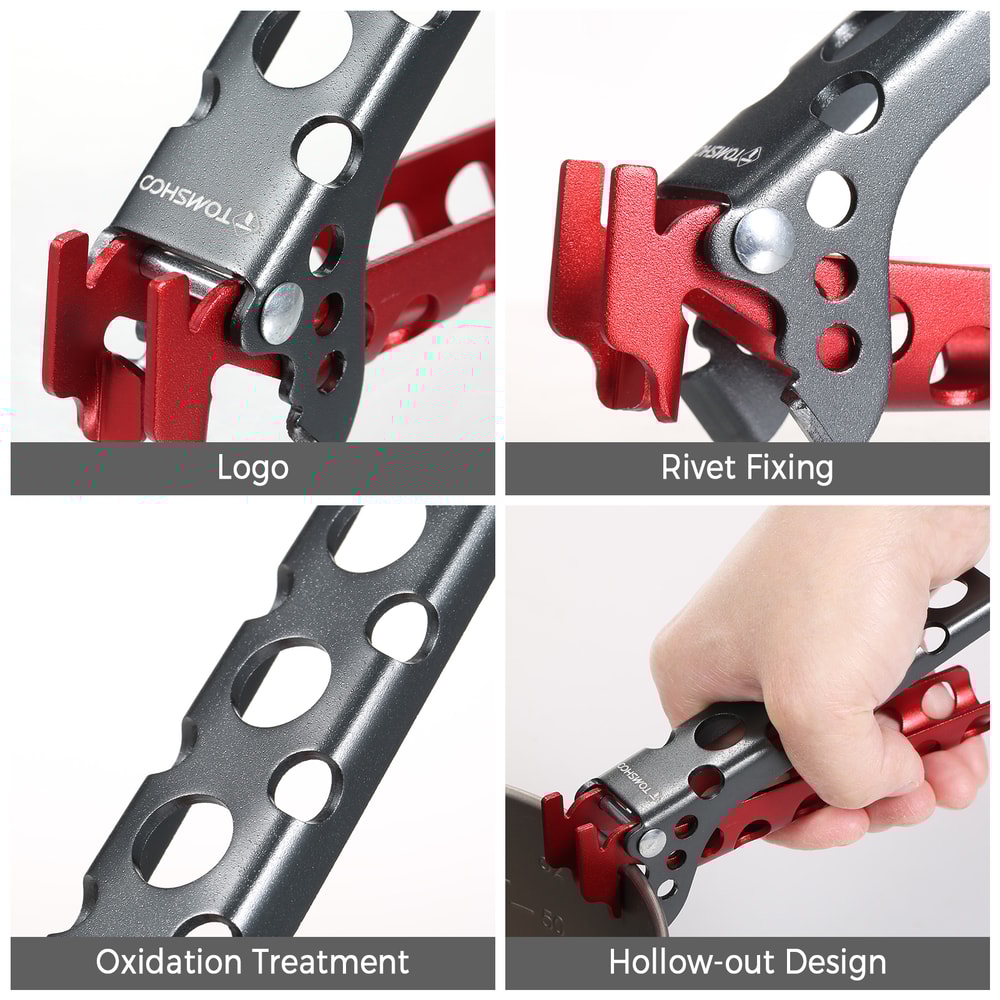 Lightweight Camping Pot Lifter Pot Gripper Clamp Aluminum Outdoor Cookware Handle 3
