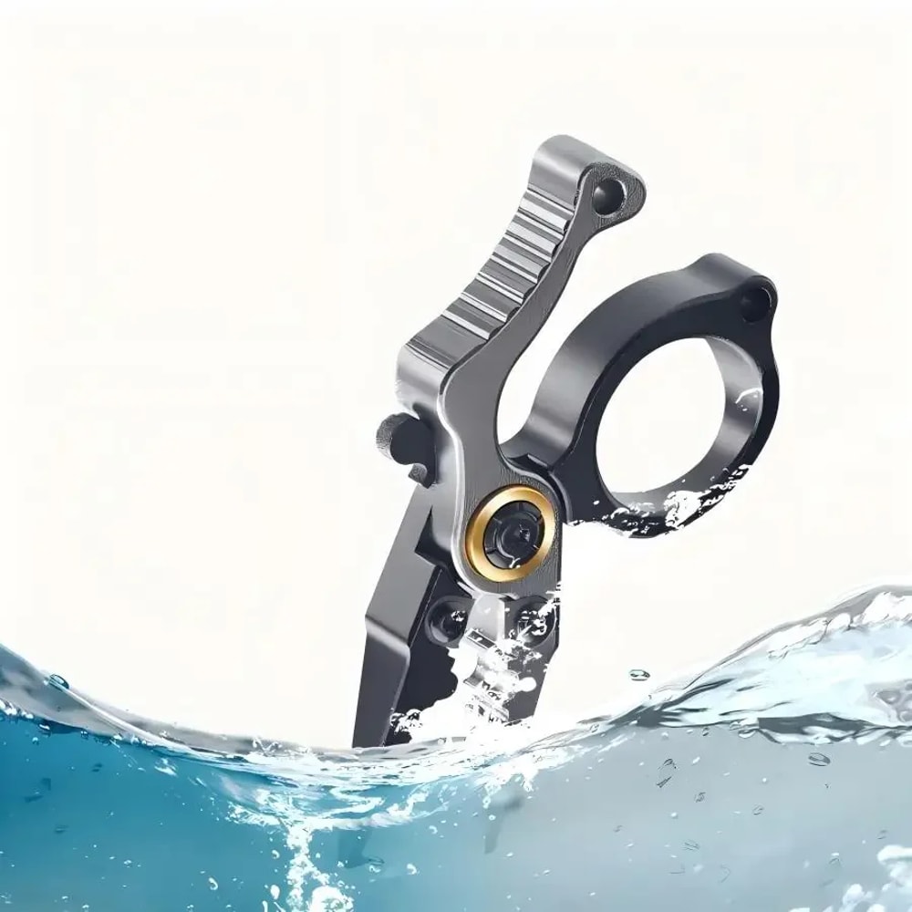 Premium Compact Fishing Pliers With Line Cutter Split Ring Opener Lockable Durable 1