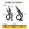 Premium Compact Fishing Pliers With Line Cutter Split Ring Opener Lockable Durable 3