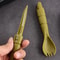 Compact Tactical EDC Utensil Set Portable Mini Tableware Knife, Fork & Spoon