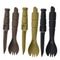Compact Tactical EDC Utensil Set Portable Mini Tableware Knife, Fork & Spoon