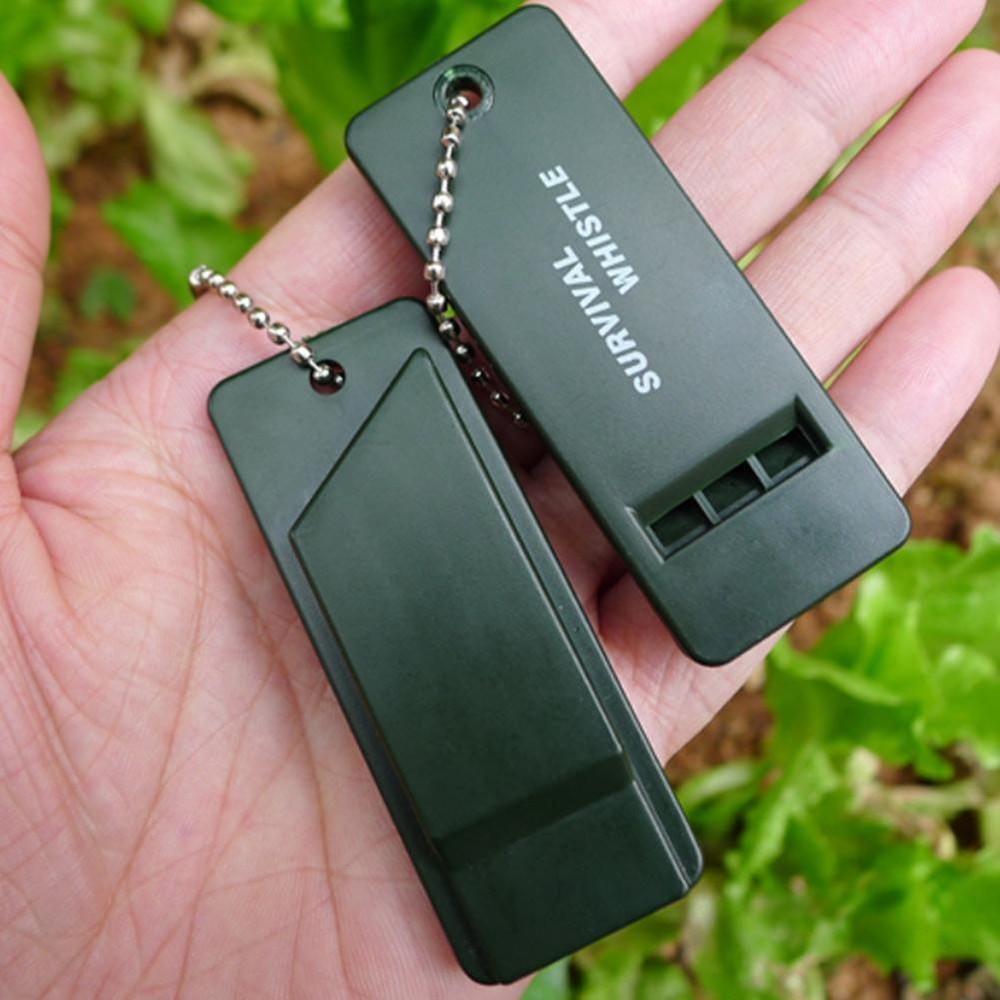 Tactical Survival Whistle High Pitched Emergency Safety Gear for Hiking & Camping