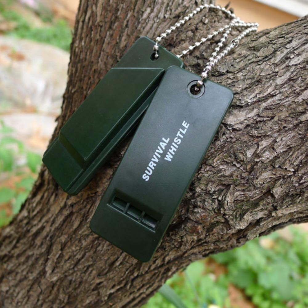 Tactical Survival Whistle High Pitched Emergency Safety Gear for Hiking & Camping