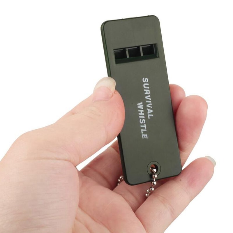 Tactical Survival Whistle High Pitched Emergency Safety Gear for Hiking & Camping