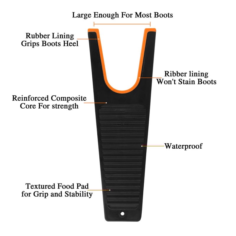 Heavy Duty Outdoor Boot Puller Tool & Boot Remover Jack for Easy No Bend Shoe Take Off