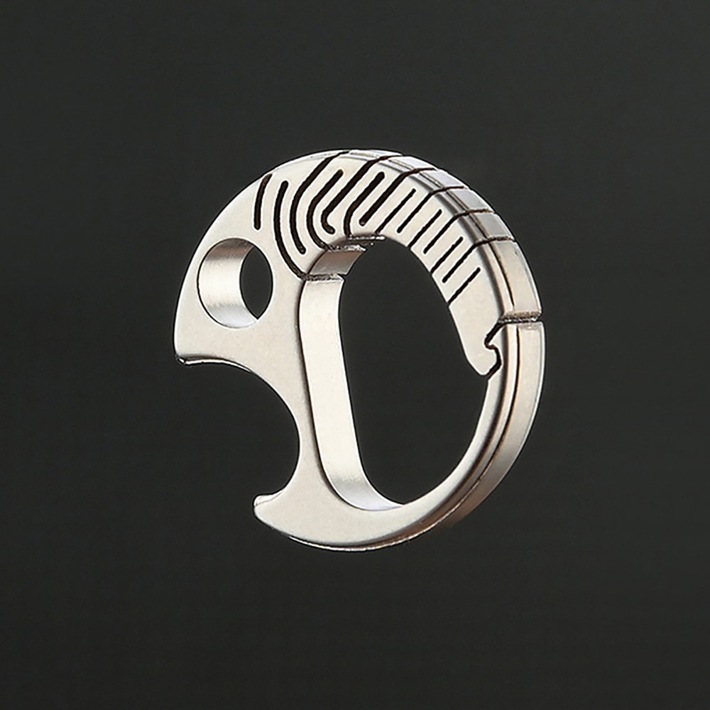 Titanium Keychain Bottle Opener & Mini EDC Camping Outdoor Gadget