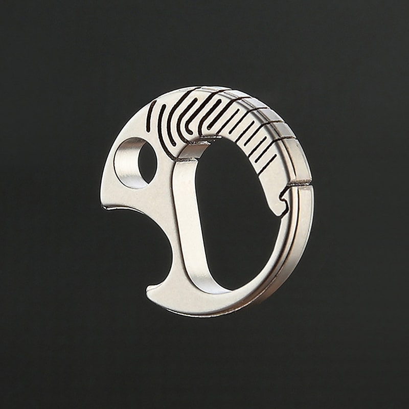 Titanium Keychain Bottle Opener & Mini EDC Camping Outdoor Gadget