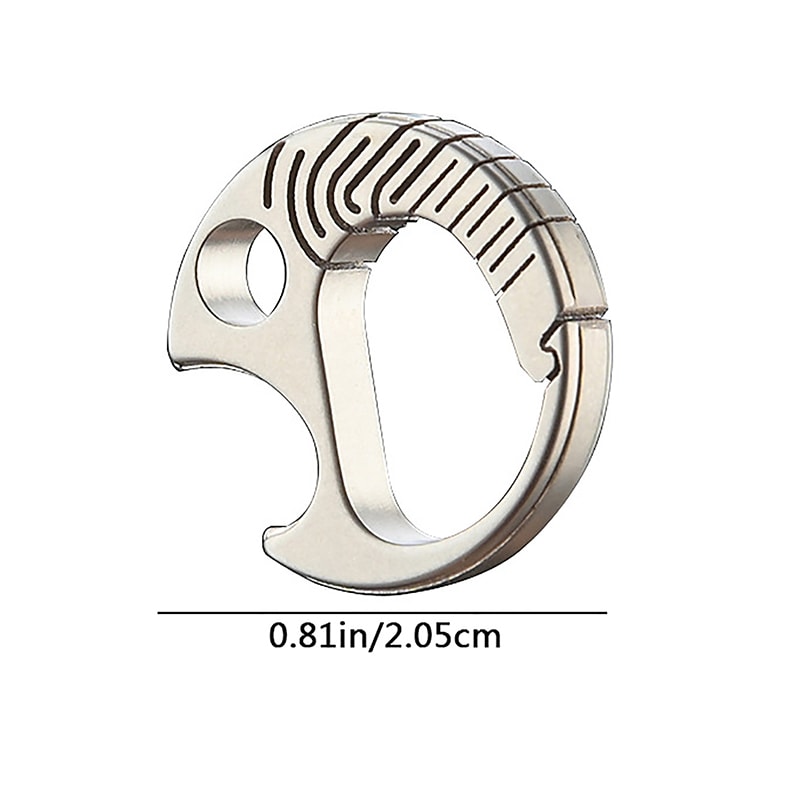 Titanium Keychain Bottle Opener & Mini EDC Camping Outdoor Gadget
