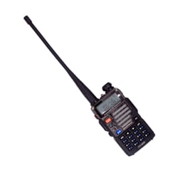 two way radio with single ear hook ptt headset for outdoor adventures