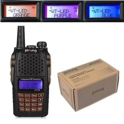 portable dual band handheld radio scanner & two way transceiver for emergency communication