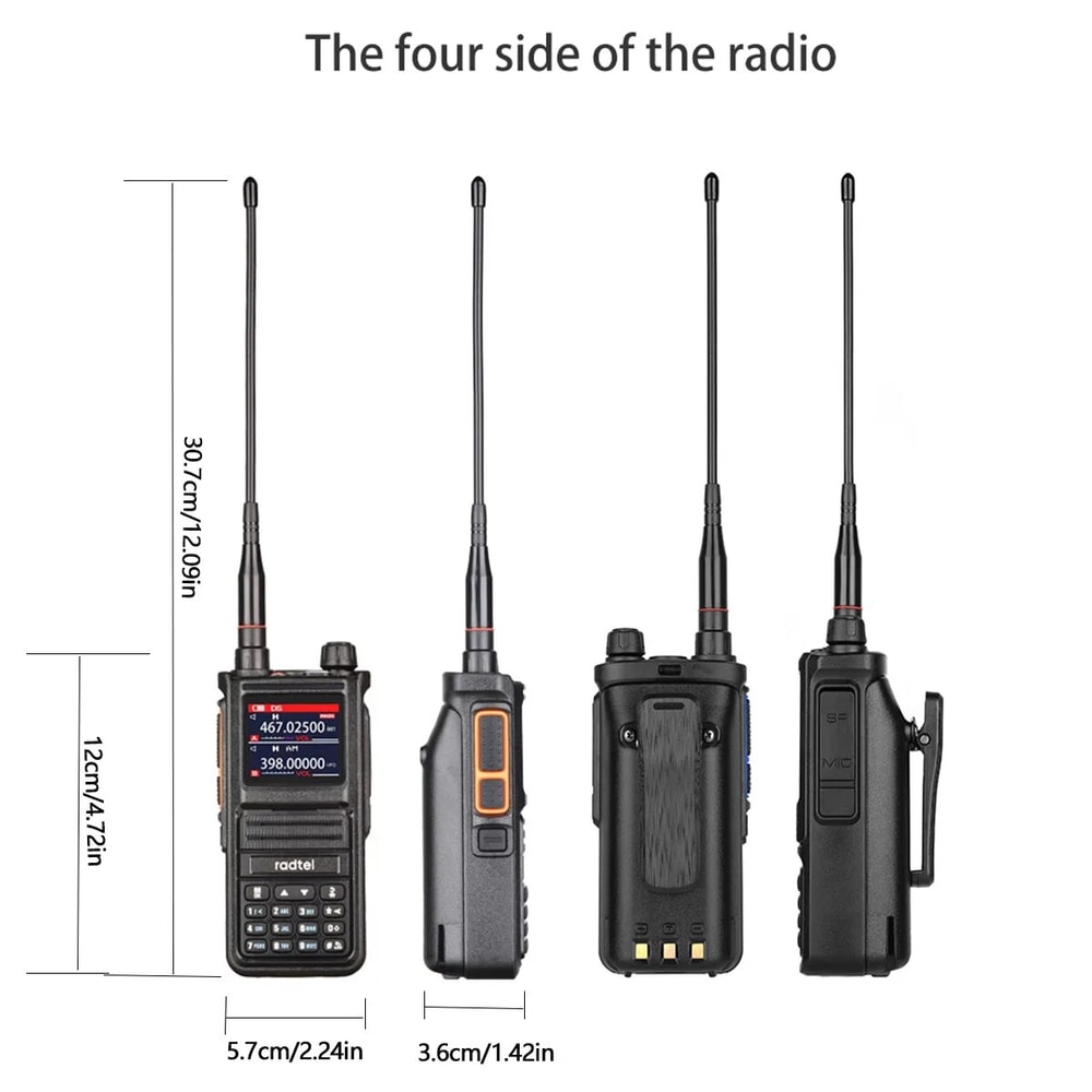 Handheld Full Band Ham Transceiver with Channels Air Band Scanner & NOAA Weather Receiver