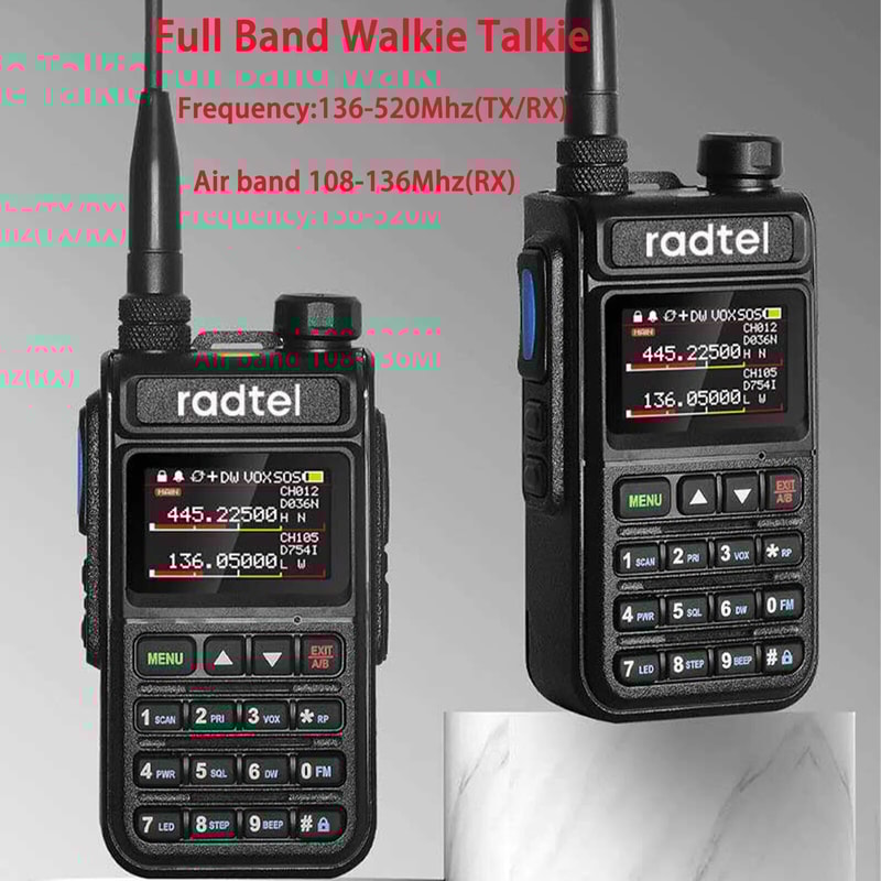 Radtel RT Full Band Ham Radio Handheld Channel Walkie Talkie Air Band Scanner 2