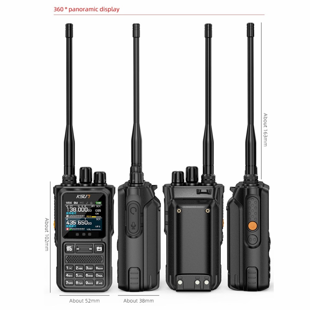 KSUN Dual Band Long Range Walkie Talkie Professional Two Way Radio 4