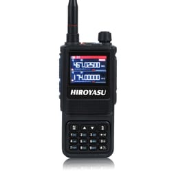 hiroyasu hi portable vhf uhf two way radio & air band radio scanner with channels