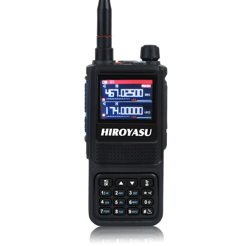 Hiroyasu HI Portable VHF UHF Two Way Radio & Air Band Radio Scanner with Channels
