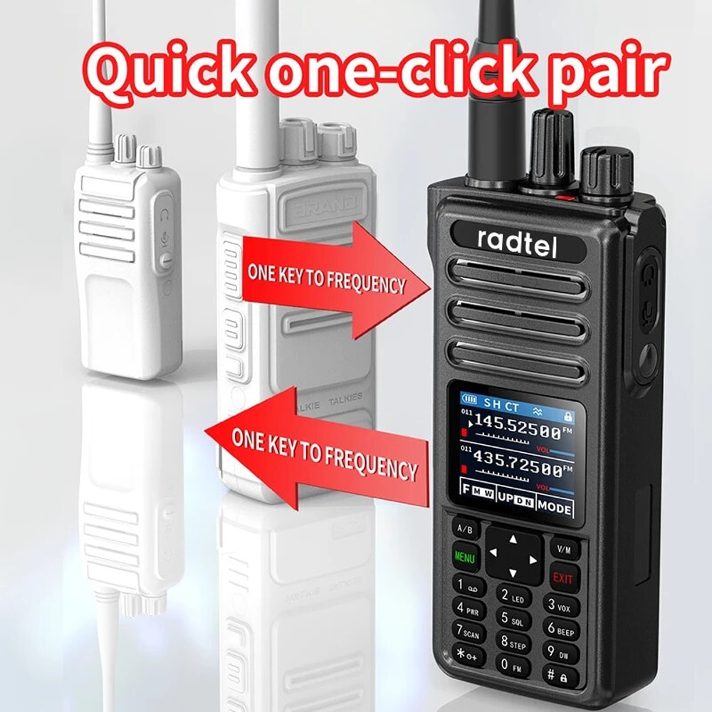 Waterproof Walkie Talkie With Ham Radio NOAA Scanner 3
