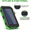 All in One Solar Power Bank with Camping Light & Compass