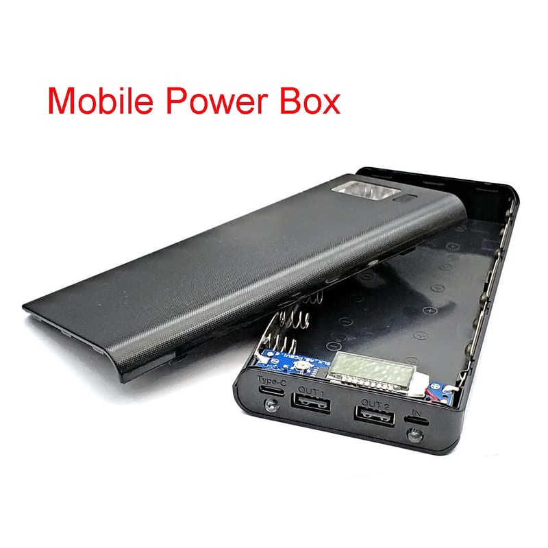 DIY Battery Power Bank Case with Type C & Micro USB