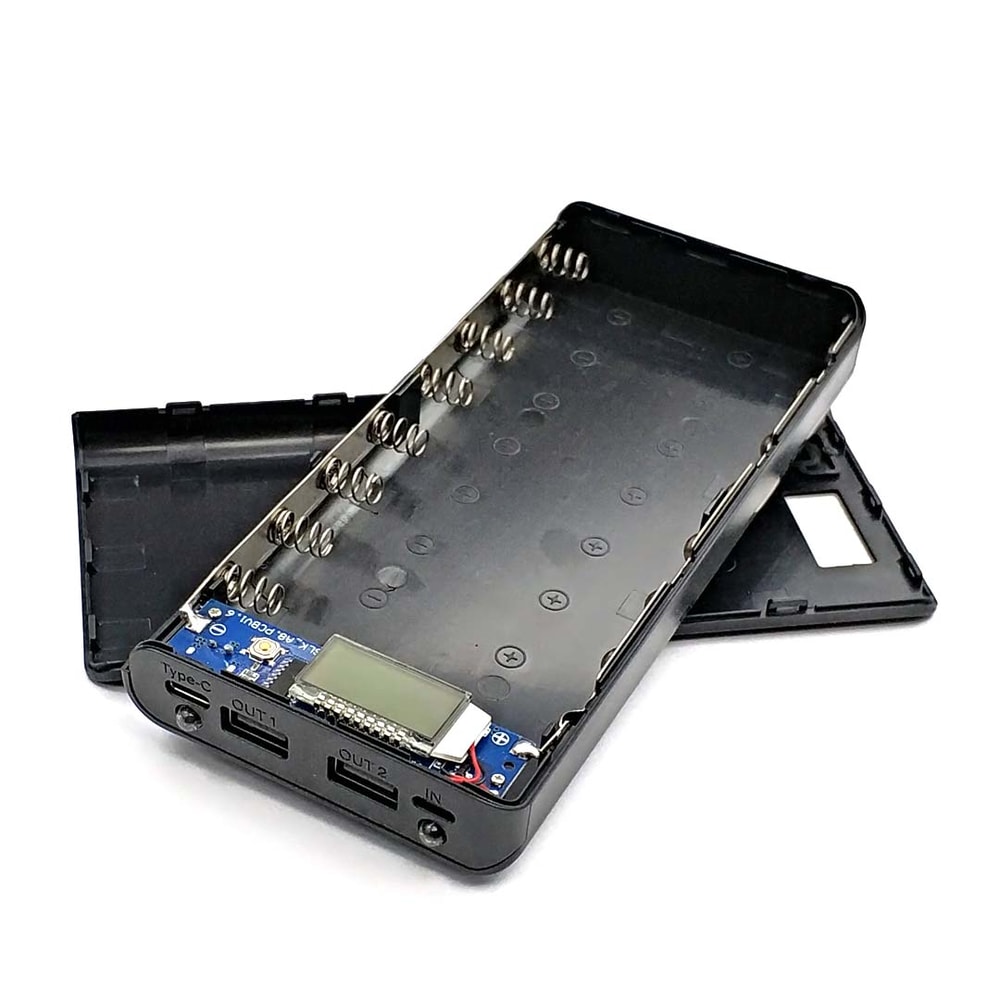 DIY Battery Power Bank Case with Type C & Micro USB